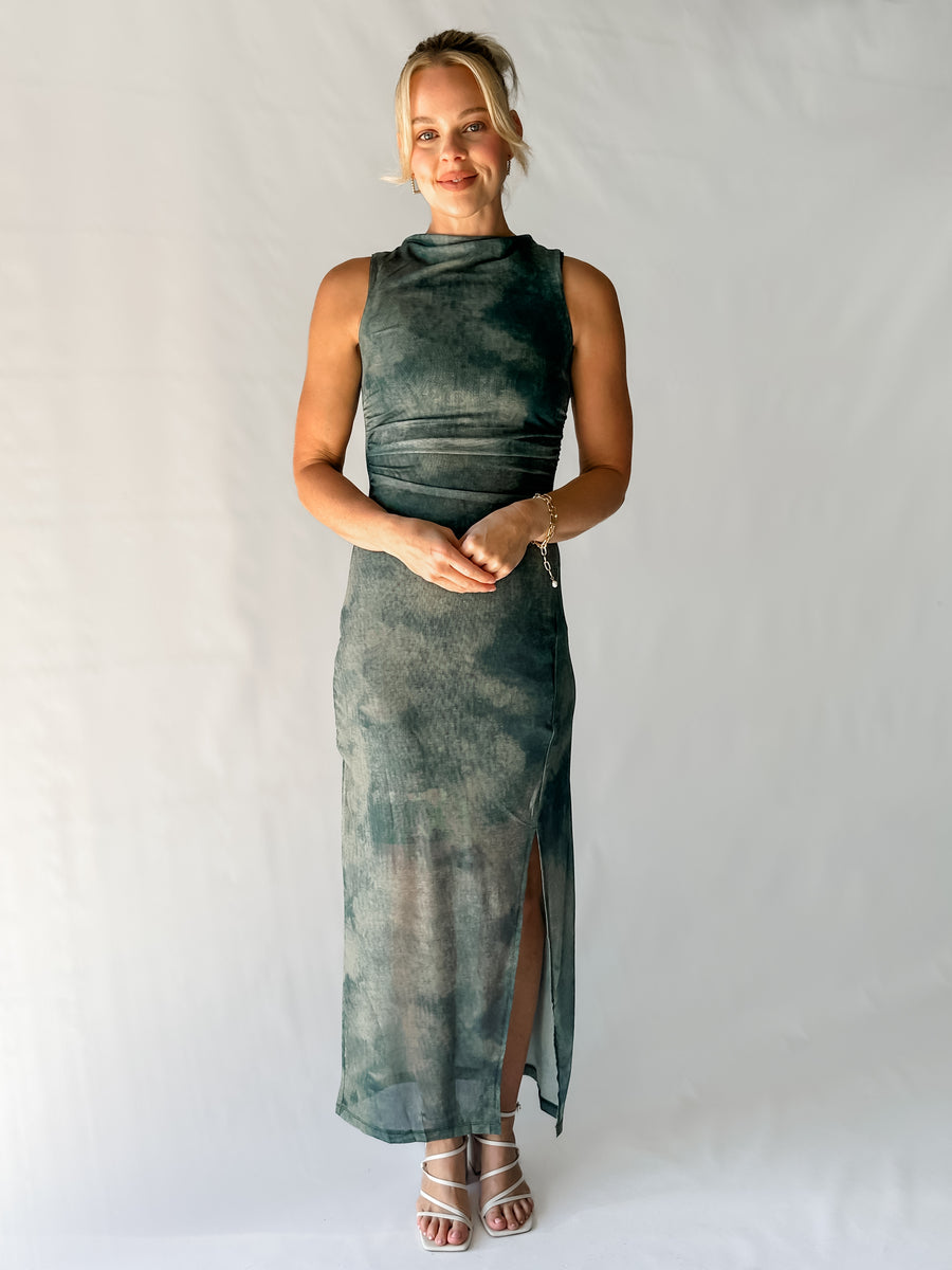 NORTHERN LIGHTS DRESS - GREEN