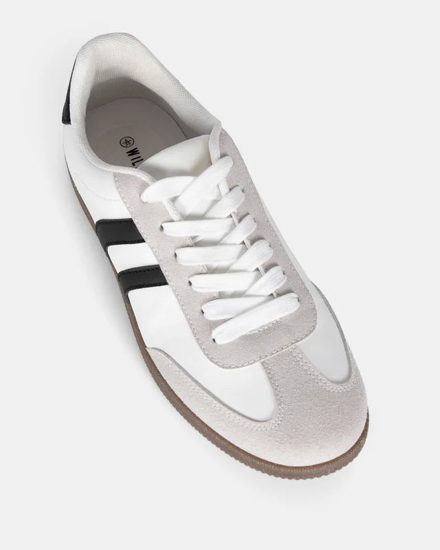 SADIE SNEAKERS - WHITE/BLK/GREY