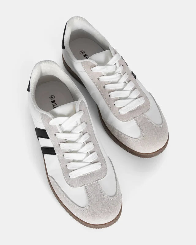 SADIE SNEAKERS - WHITE/BLK/GREY